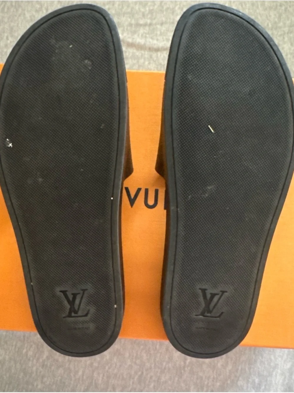 Louis Vuitton Orange Box with Black Logo